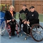 Elaine Paige and Peter Norfolk boost opportunity for disabled people to play wheelchair tennis in Hampshire