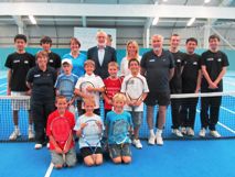 LTA President Peter Bretherton at the Devon Junior County Closed 9U finals