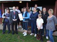 Teign Tennis Clun receive Clubmark