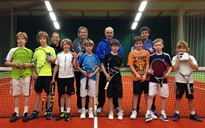 Coaches and players at Exmouth tennis & Fitness Centre