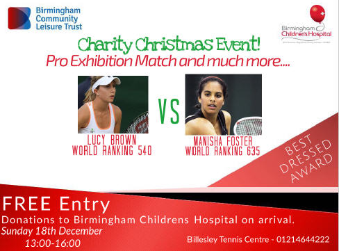 Charity Event at Billesley Indoor Tennis Centre