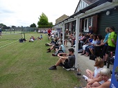 Spectators look on at the Davis Cup Charity Day held at Craven LTC.