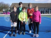 Juniors from Skipton Tennis Club.