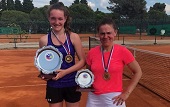 Phoebe Suthers, Slovenia Open Women's Doubles Champion with partner Aurelie Coudon (FRA).