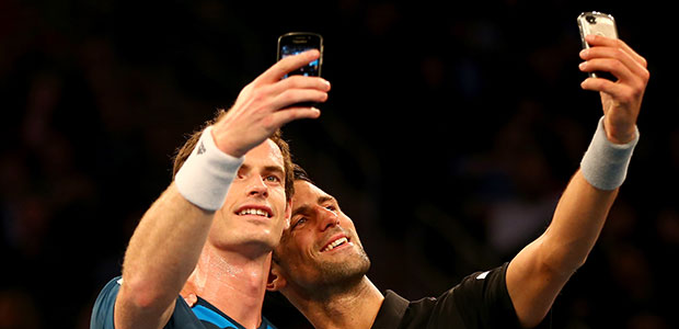 Andy Murray & Novak Djokovic by Getty Images
