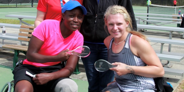 Jordanne Whiley and Kgothatso Montjane