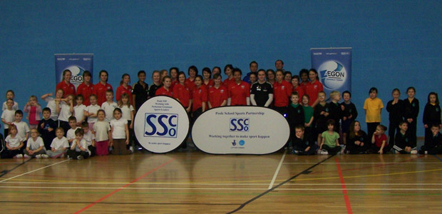 School children in Poole enjoyed a Tennis Festival