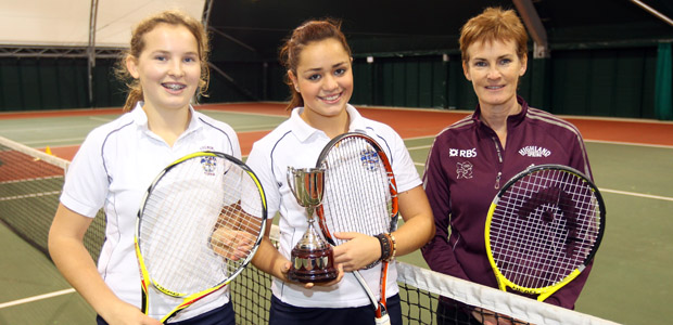 Judy Murray with last year's winners - Culford School by Getty Images