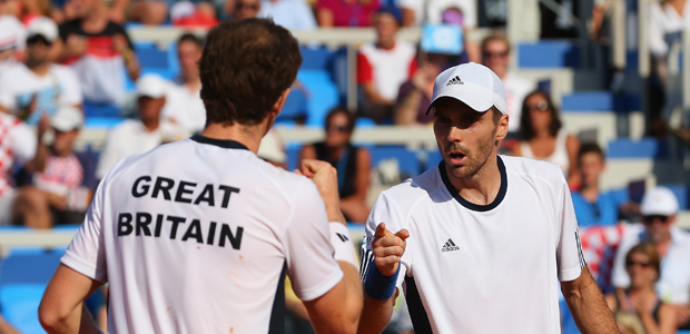 Andy Murray & Colin Fleming by Getty Images