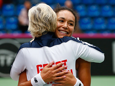 Heather Watson & Judy Murray