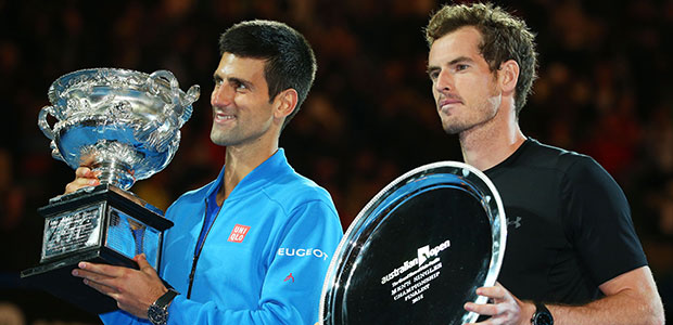 Novak Djokovic & Andy Murray by Getty Images