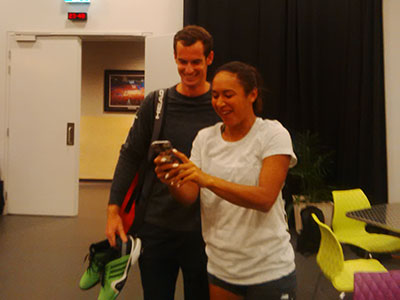 Andy Murray/Heather Watson selfie