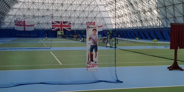 Refurbished courts at Portsmouth Indoor Tennis Centre
