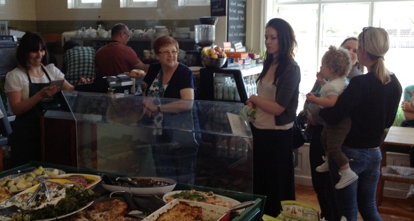 The vibrant cafe at Southsea Tennis Club