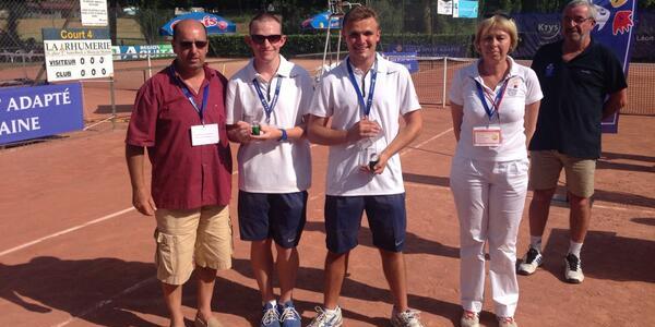 Peter Millar and Shain Lewis, winners of the Fair Play Award