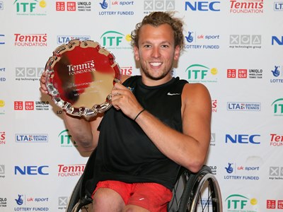 Quad singles champion Dylan Alcott