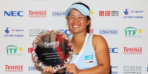 2013 women's singles champion Yui Kamiji