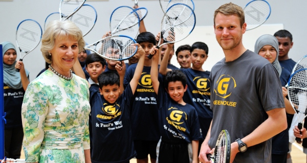 Royal support for tennis in Tower Hamlets 