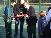 Opening of Widmer End resurfaced & refenced courts
