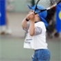 Child with racket