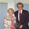Helen Offord, Epping LTC receiving Clubmark Award