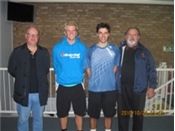 Winners Chris Gardiner and Ben Higgins