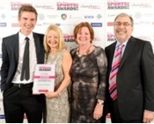  Coach Jonny Rudge, Club Director Gill Jamieson, Club Secretary Viv Hawes and Club President John Mellors.