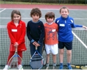 Young players from Oakham Tennis Club