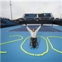Jayant Mistry, LOCOG Deputy Wheelchair Tennis Manager, celebrates the 200-days to go countdown