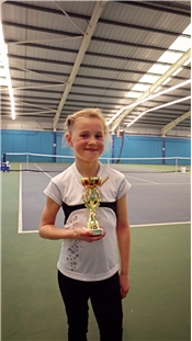 Talia with her trophy at Hull