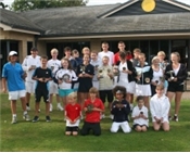 Junior County Closed Championship finalists at Boston Tennis Club in 2009