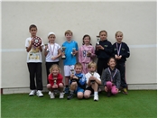 Mini tennis winners and runners-up at Cullercoats Tennis Club’s annual finals’ day.