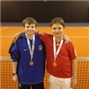 Noah and Boris with their medals