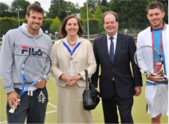 Chris Eaton, Cllr Oonagh Moulton, MP Stephen Hammond, Josh Goodall