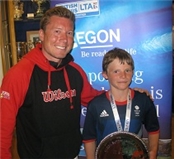 CHARLEY GREGORY WINS UNDER 10 NATIONAL TENNIS CHAMPIONSHIPS