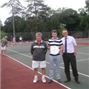 L-R: Ian Jerrard (Victoria Park Manager), Simon Johnson (LTA Tennis Operations Manager for the South West), Chris Stringer (Salisbury City Council) 