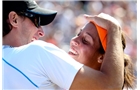 EASTBOURNE, ENGLAND - JUNE 21:  Madison Keys of the USA celebrates with her coach after defeating Angelique Kerber of Germany in the Women's Final at the Aegon International at Devonshire Park on June 21, 2014 in Eastbourne, England.  (Photo by Ben Hoskins/Getty Images)