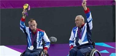 Peter Norfolk and Andy Lapthorne win silver in Quad Doubles